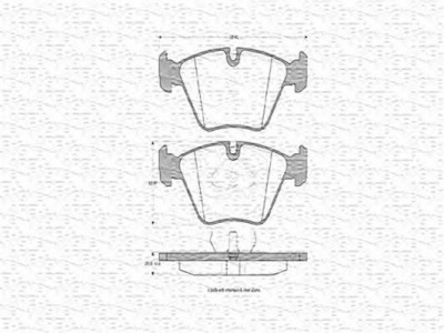 MAGNETI MARELLI 430216170307 -  Комплект тормозных колодок, дисковый тормоз
